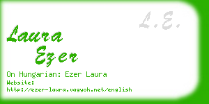 laura ezer business card